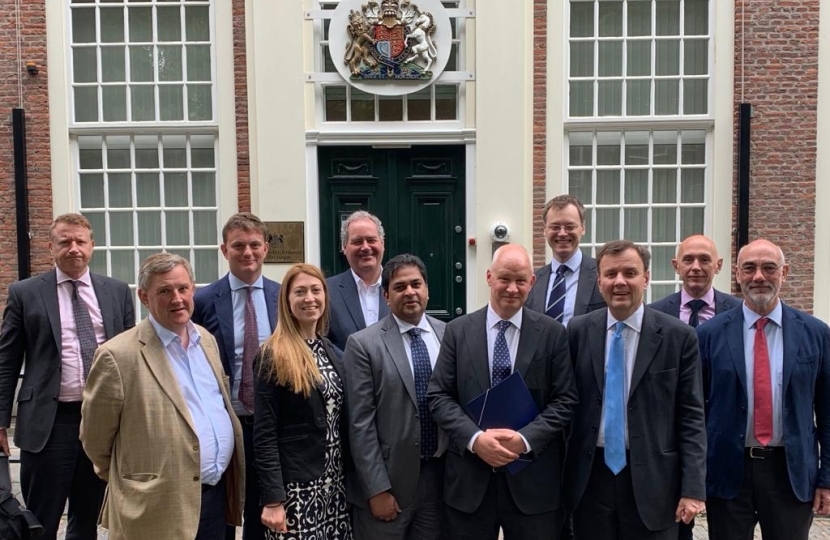Michael Tomlinson MP visiting the Netherlands as part of a Parliamentary delegation