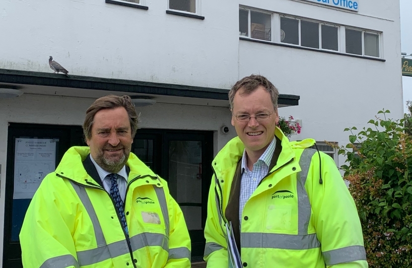 Michael Tomlinson MP visiting the Port of Poole
