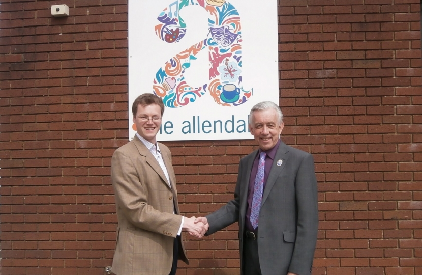 Michael Tomlinson and Cllr Robin Cook